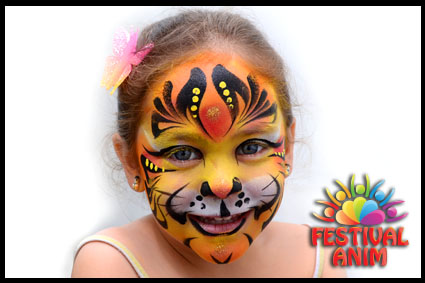 maquillage tigresse tigre