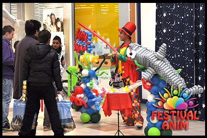 sculpture ballon leclerc