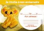 invitation anniversaire chat