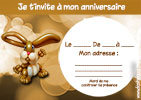 invitation anniversaire lapin