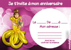 invitation anniversaire princesse
