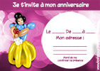 invitation anniversaire princesse