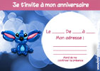 invitation anniversaire stitch