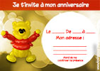 invitation anniversaire winnie