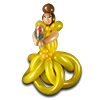 sculpture ballon princesse belle disney