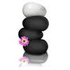 sculpture ballon galet zen